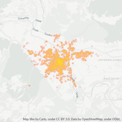 Heatmap für plz 07318