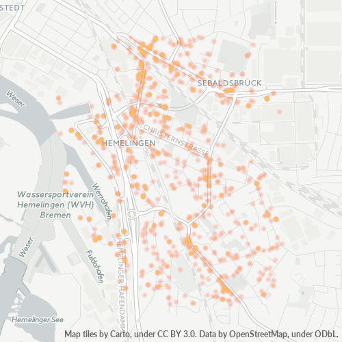 28309 Standortdichte-Heatmap