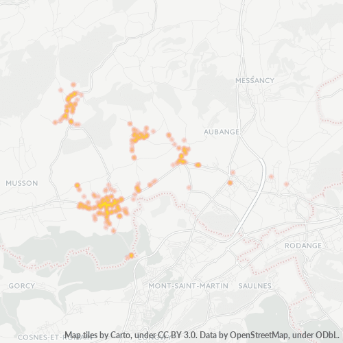Heatmap voor postcode 6792