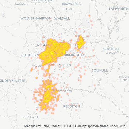 Heatmap for postal code B6