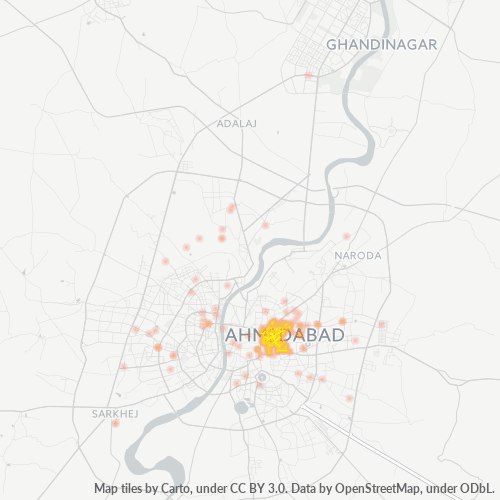 380018 Business Density Heatmap