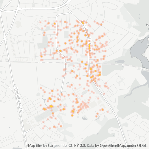 23562 Standortdichte-Heatmap