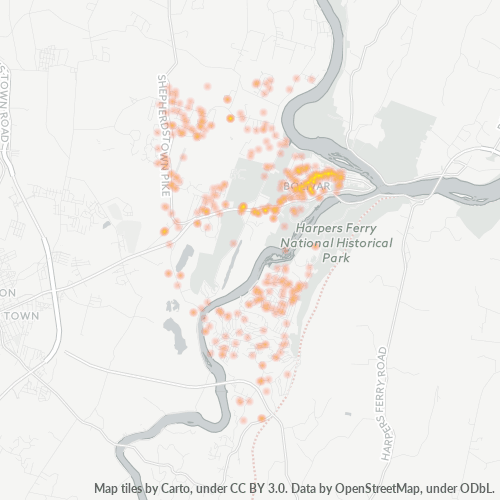 25425 Business Density Heatmap