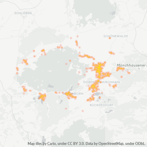 Heatmap für plz 03253