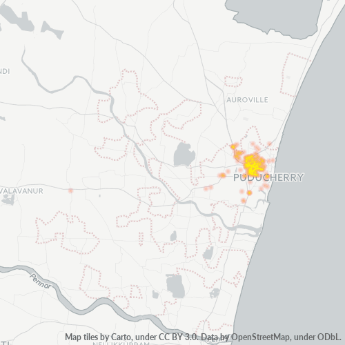 605013 Business Density Heatmap