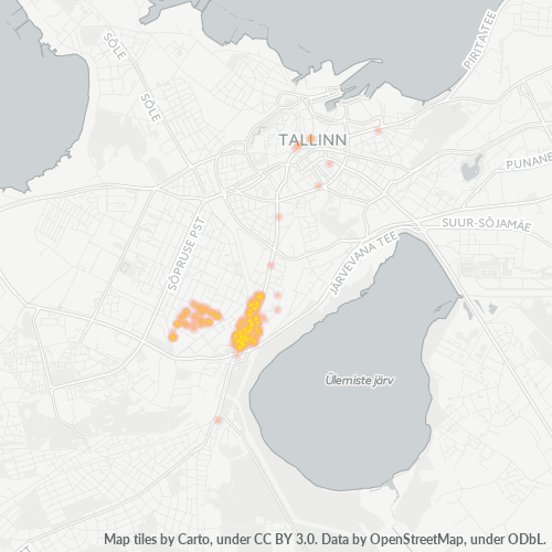 11317 Äritegevuse tiheduse kaart