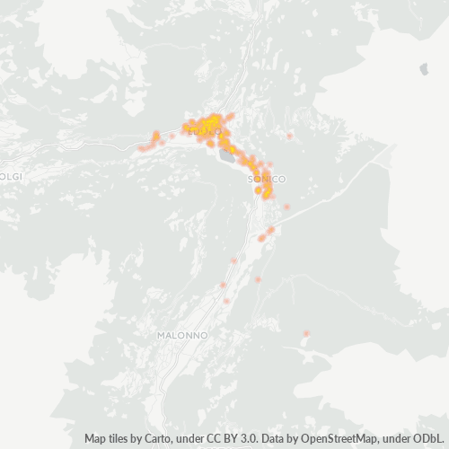 Mappa di calore per cap 25048