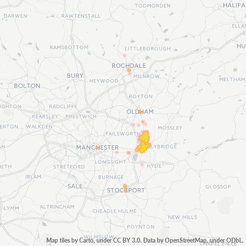 OL7 Business Density Heatmap