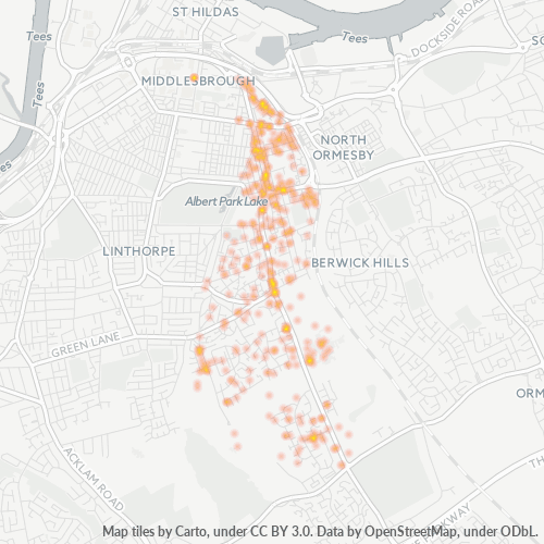 TS4 Business Density Heatmap