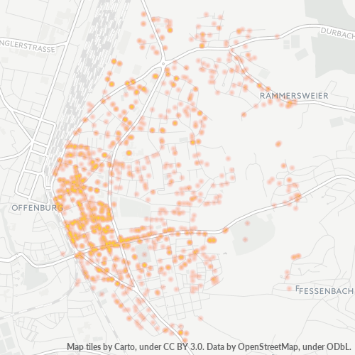 Heatmap für plz 77654