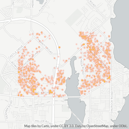 75089 Business Density Heatmap