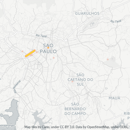 05405-000 Mapa de calor de densidad empresarial