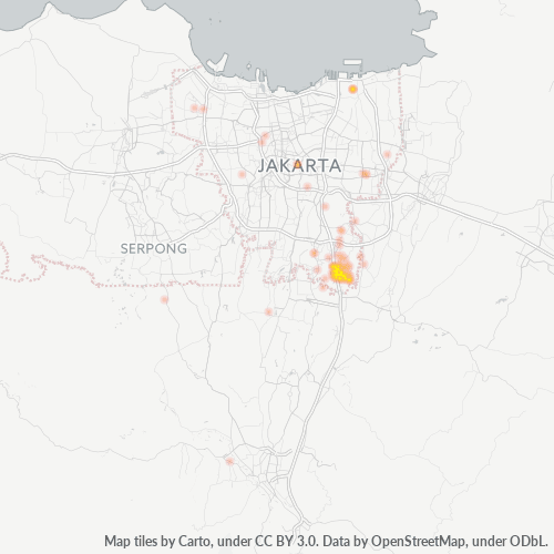 13850 Peta Panas Densitas Bisnis