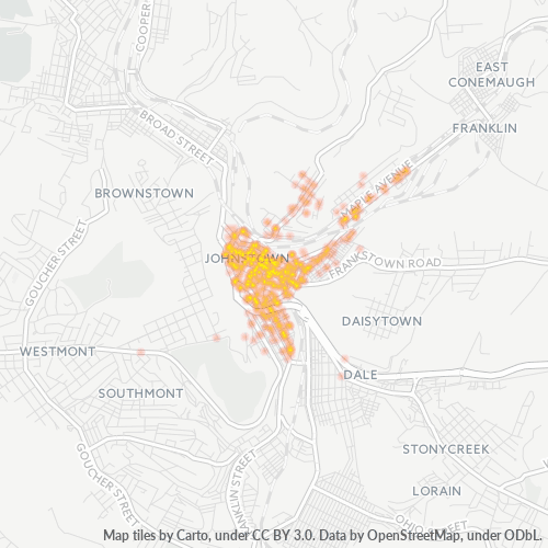 15901 Business Density Heatmap