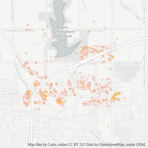 68122 Business Density Heatmap