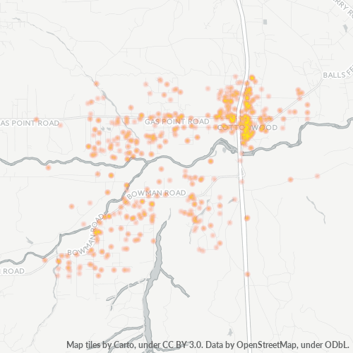 96022 Business Density Heatmap