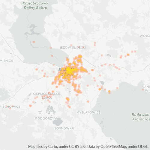 58-500 Mapa intensywności działalności gospodarczej