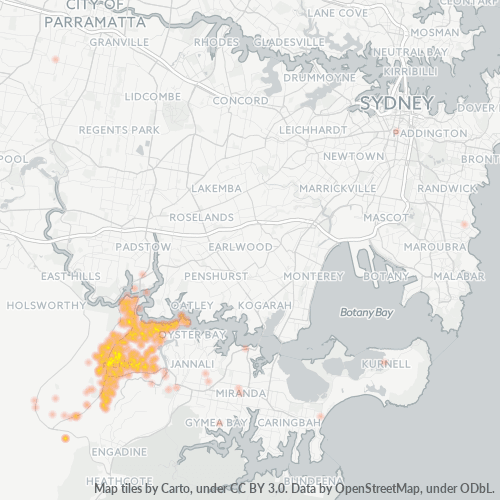 2234 Business Density Heatmap