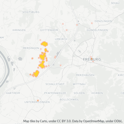 Heatmap für plz 79112