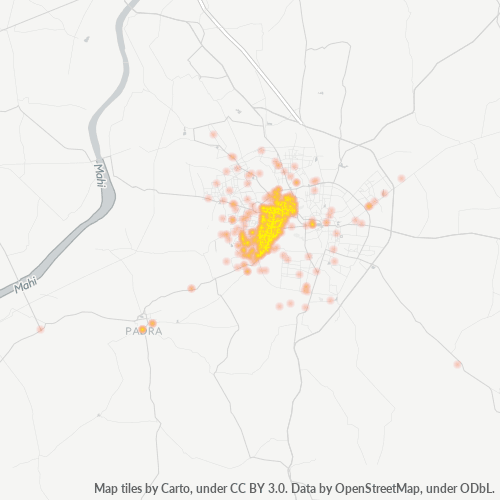 390020 Business Density Heatmap