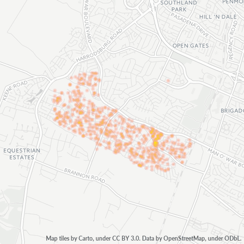 40514 Business Density Heatmap