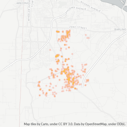 72916 Business Density Heatmap