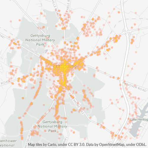 17325 Business Density Heatmap