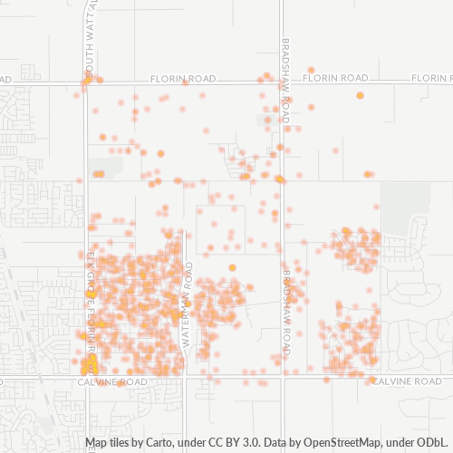 95829 Business Density Heatmap