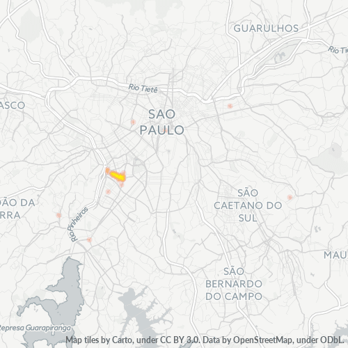 04546-000 Mapa de calor de densidad empresarial