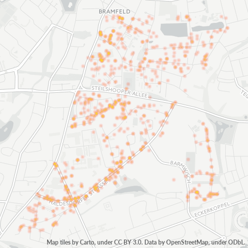 22179 Standortdichte-Heatmap