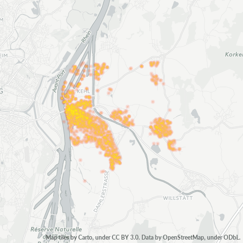 Heatmap für plz 77694