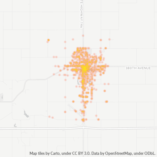 50112 Business Density Heatmap