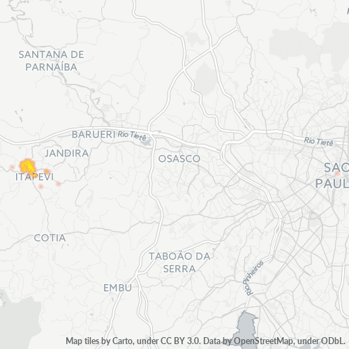 06694-000 Heatmap de Densidade da Empresa