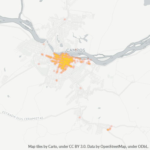 28013-000 Mapa de calor de densidad empresarial