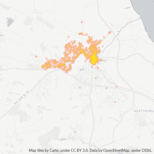 Heatmap für plz 21682