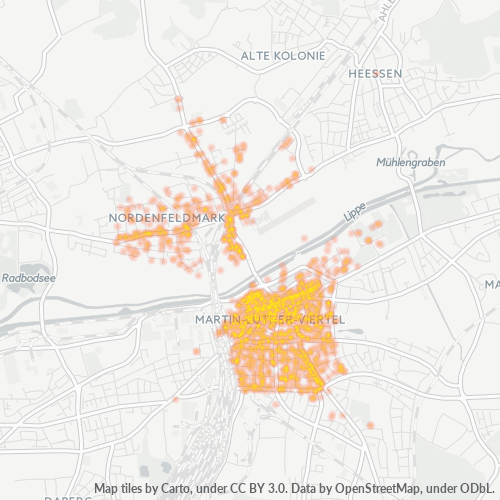 59065 Standortdichte-Heatmap