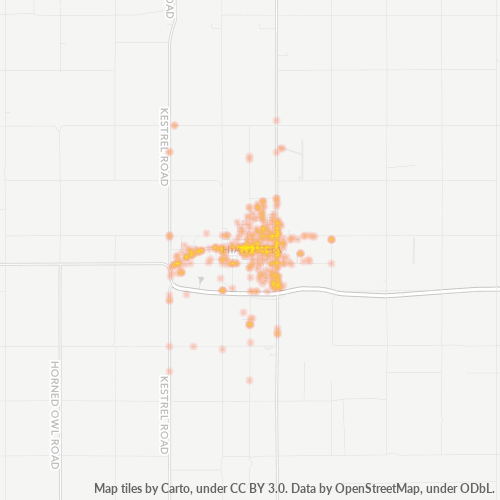 66434 Business Density Heatmap