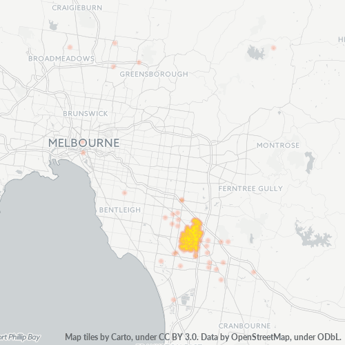 3174 Business Density Heatmap