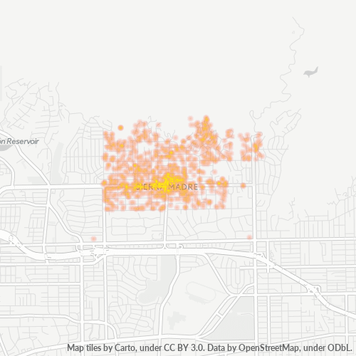 91024 Business Density Heatmap