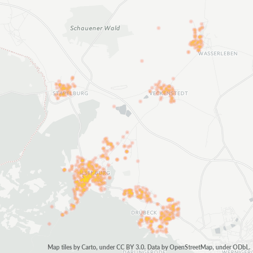 Heatmap für plz 38871