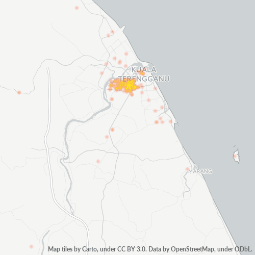 21000 Business Density Heatmap