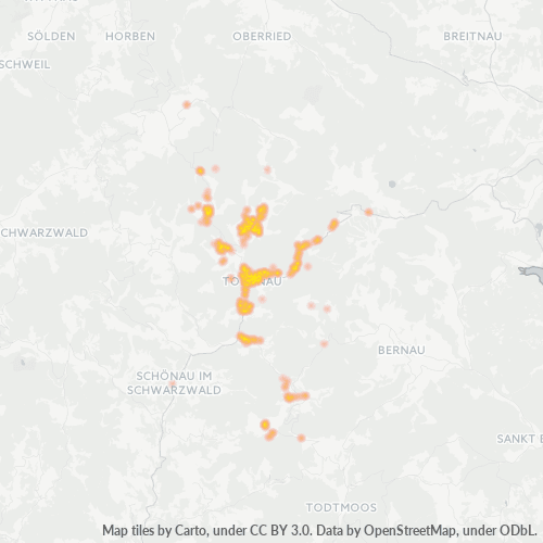 Heatmap für plz 79674