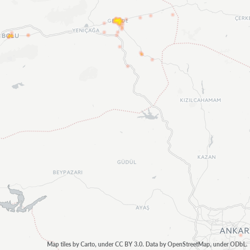 posta kodu 14900 için yoğunluk haritası