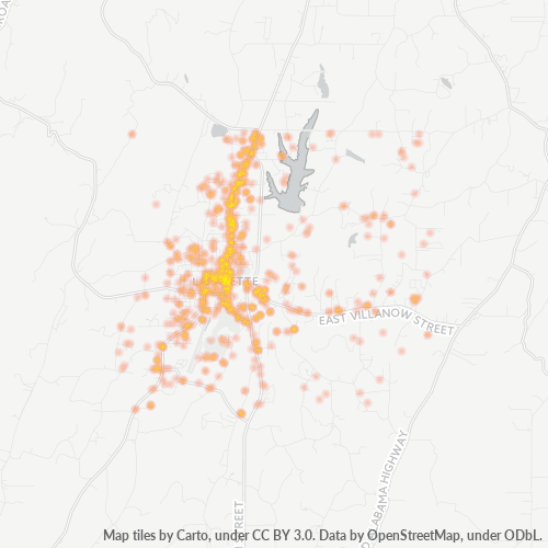 30728 Business Density Heatmap