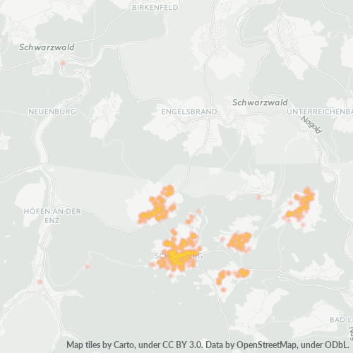 Heatmap für plz 75328