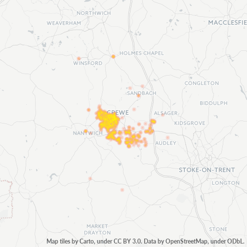 CW2 Business Density Heatmap