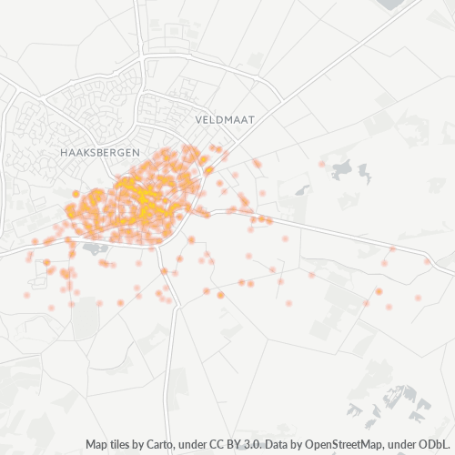 Heatmap voor postcode 7481