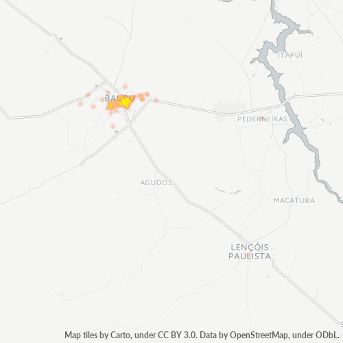 17030-000 Mapa de calor de densidad empresarial