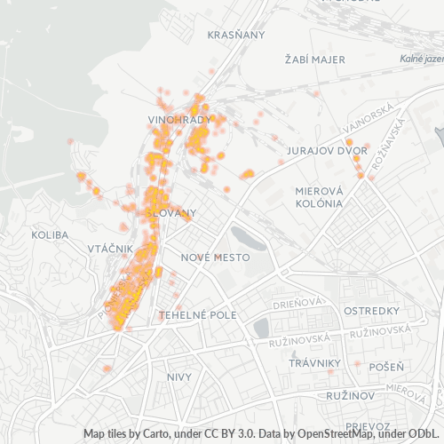 831 02 Teplotná mapa obchodnej hustoty