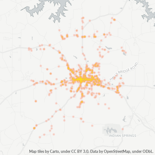 30233 Business Density Heatmap